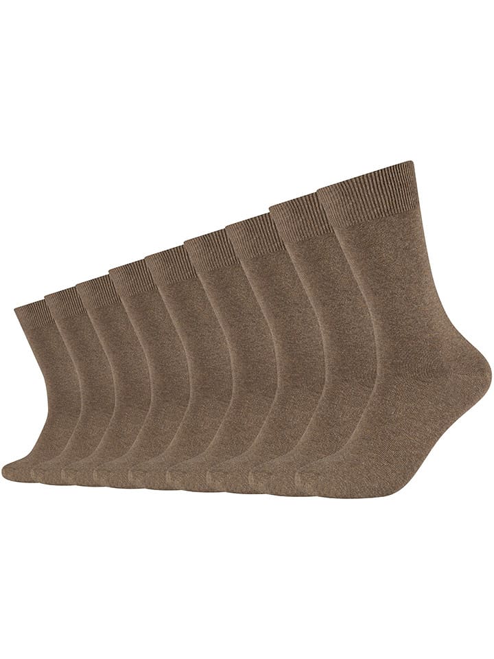 camano Skarpety (9 par) w kolorze jasnobrązowym rozmiar: 39-42