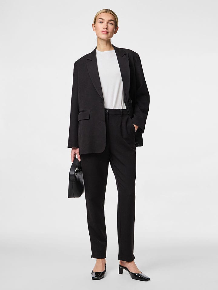 Pieces Spodnie "Pckamil" w kolorze czarnym rozmiar: L/L32