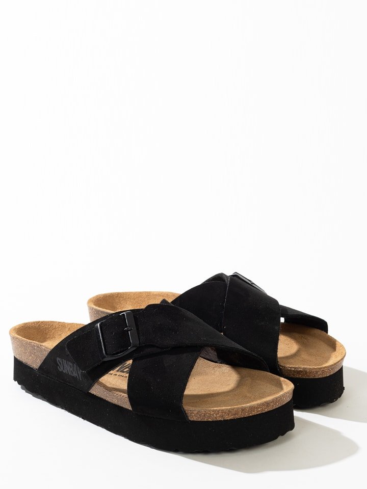 Sunbay Klapki "Iris" w kolorze czarnym rozmiar: 40