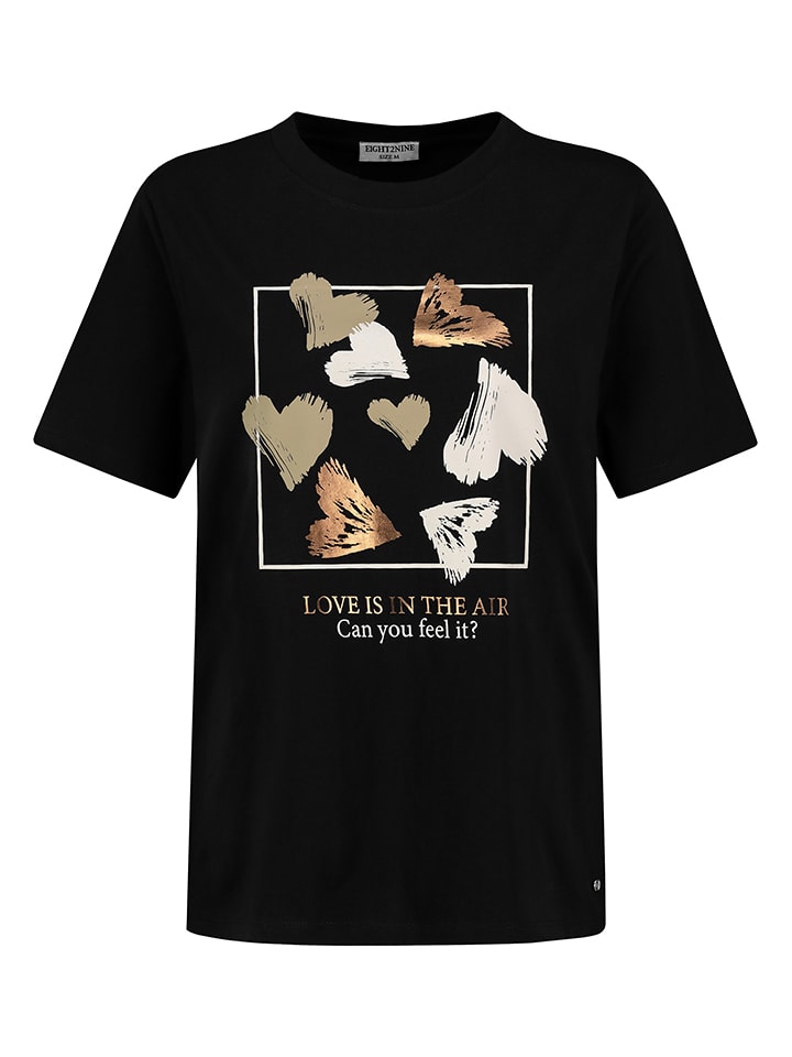 Eight2Nine Koszulka w kolorze czarnym rozmiar: L