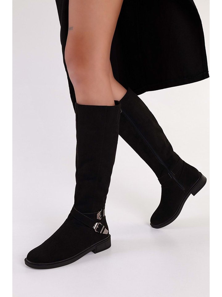 trendyol Kozaki w kolorze czarnym rozmiar: 40