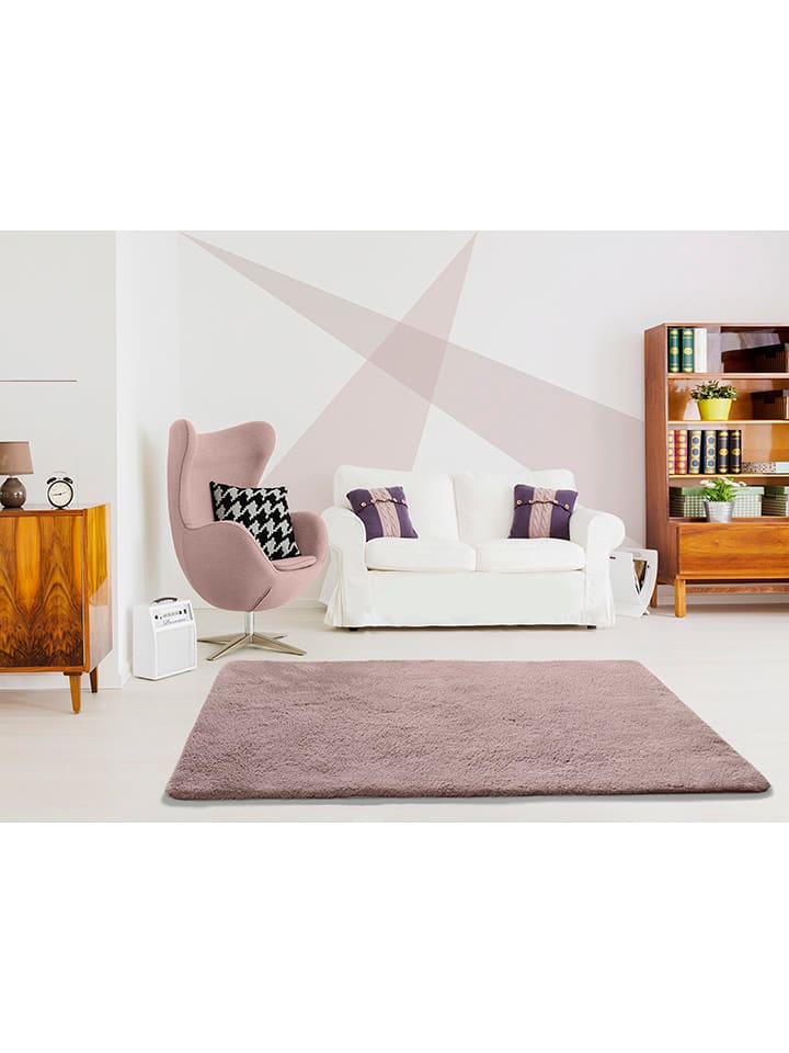 Atticgo Dywan "Alpaca" w kolorze szaroróżowym rozmiar: 60x100 cm