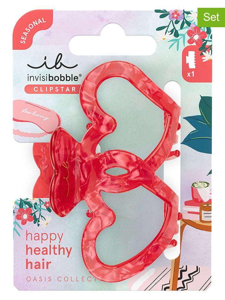 Invisibobble Spinki do włosów (2 szt.) w kolorze czerwonym rozmiar: onesize