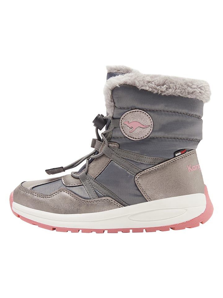 Kangaroos Kozaki zimowe "K-PE Ski RTX" w kolorze szarym rozmiar: 35
