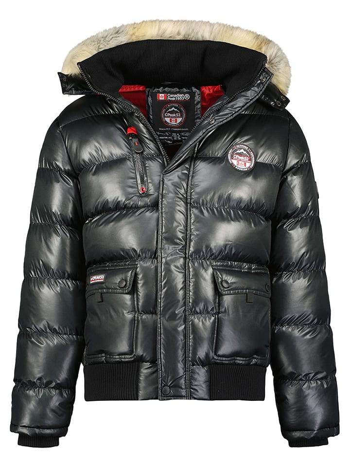 Canadian Peak Kurtka pikowana w kolorze czarnym rozmiar: 176