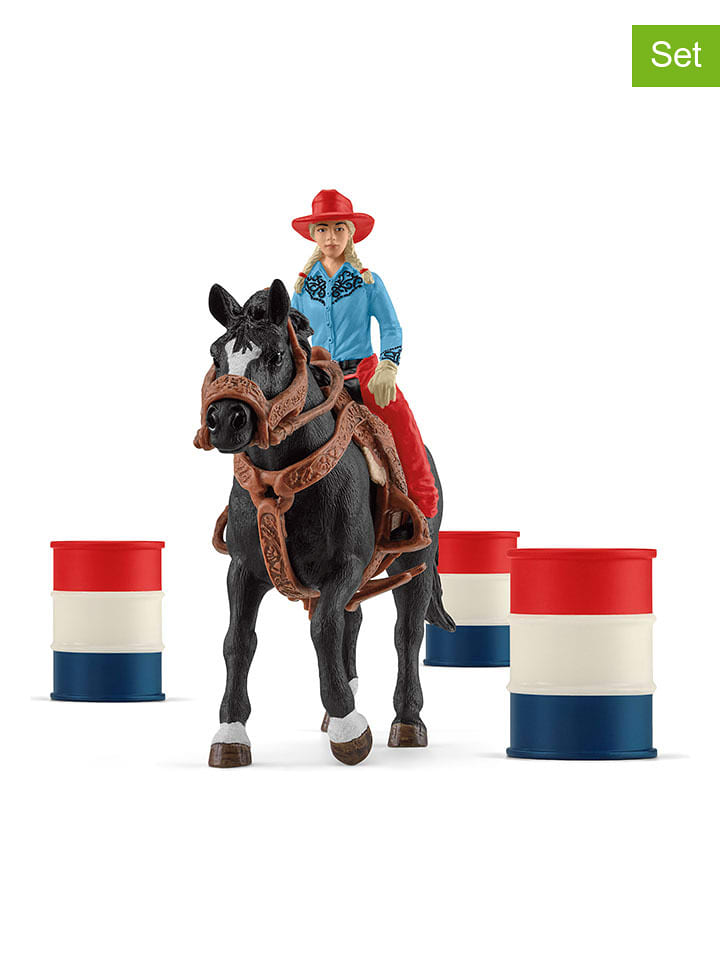 Schleich Zestaw figurek "Barrel racing with a cowgirl" do zabawy - 3+ rozmiar: onesize