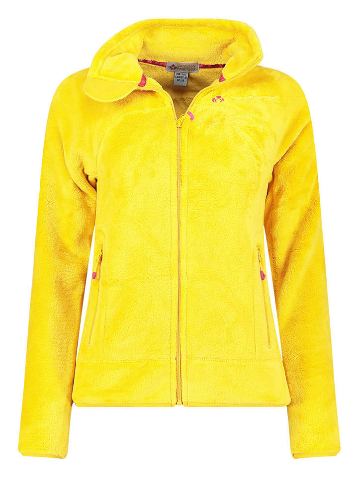 Canadian Peak Kurtka polarowa "Udilas" w kolorze żółtym rozmiar: M