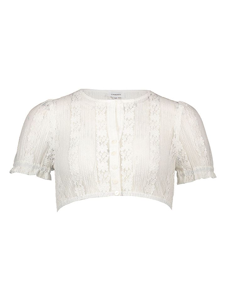 LIMBERRY Bluzka dirndl "Alena" w kolorze białym rozmiar: 36