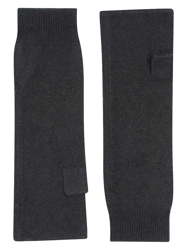 Perfect Cashmere Kaszmirowe mitenki "Jesse" w kolorze khaki rozmiar: onesize