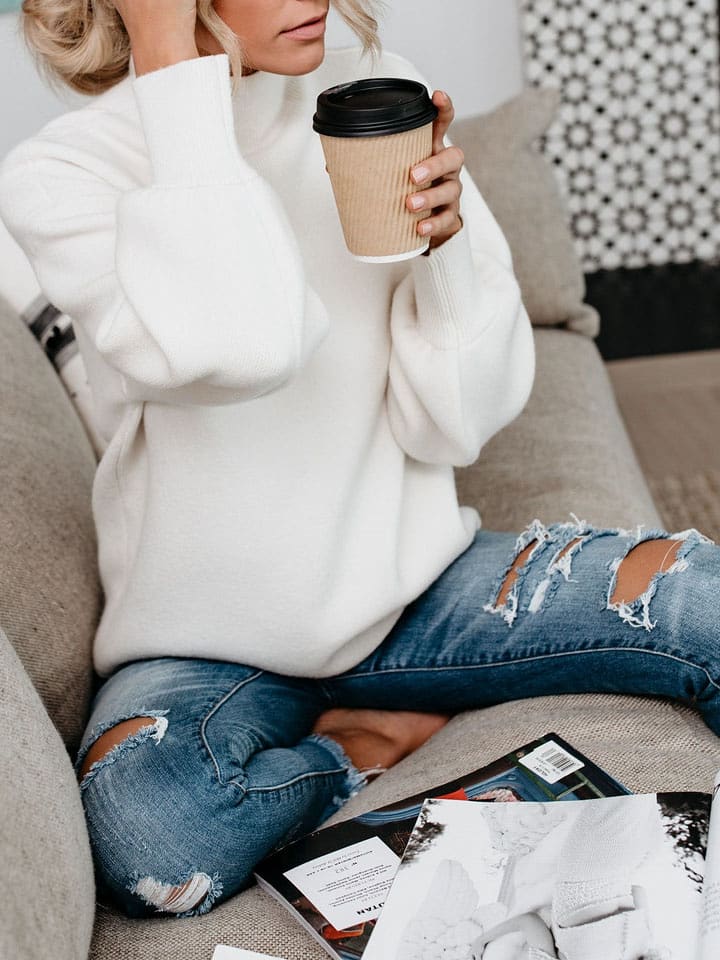 Milan Kiss Sweter w kolorze kremowym rozmiar: XL