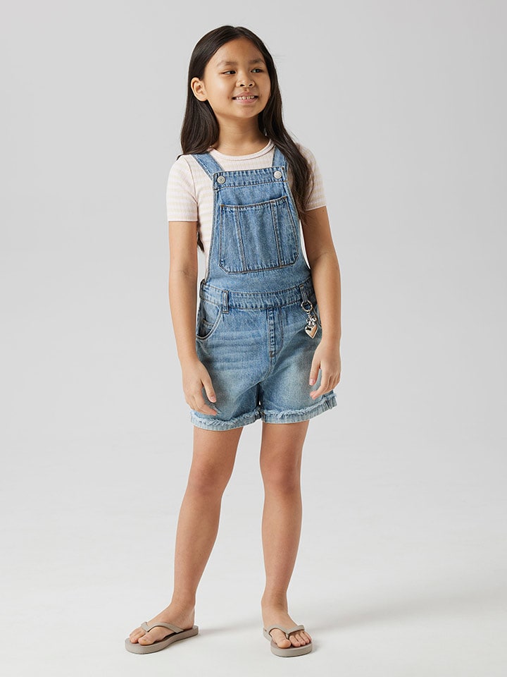 name it Ogrodniczki dżinsowe w kolorze niebieskim rozmiar: 152