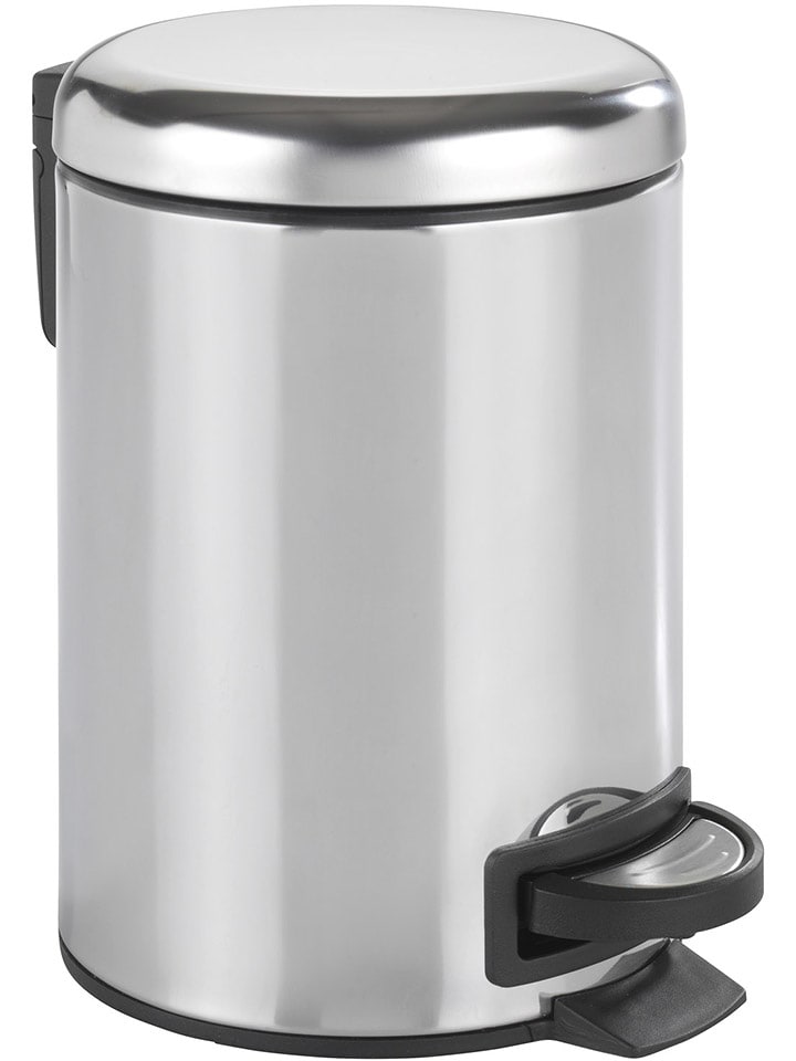 Wenko Kosz w kolorze srebrnym na śmieci - 5 l rozmiar: onesize