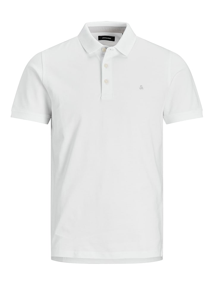 Jack & Jones Koszulka polo "Paulos" w kolorze białym rozmiar: M