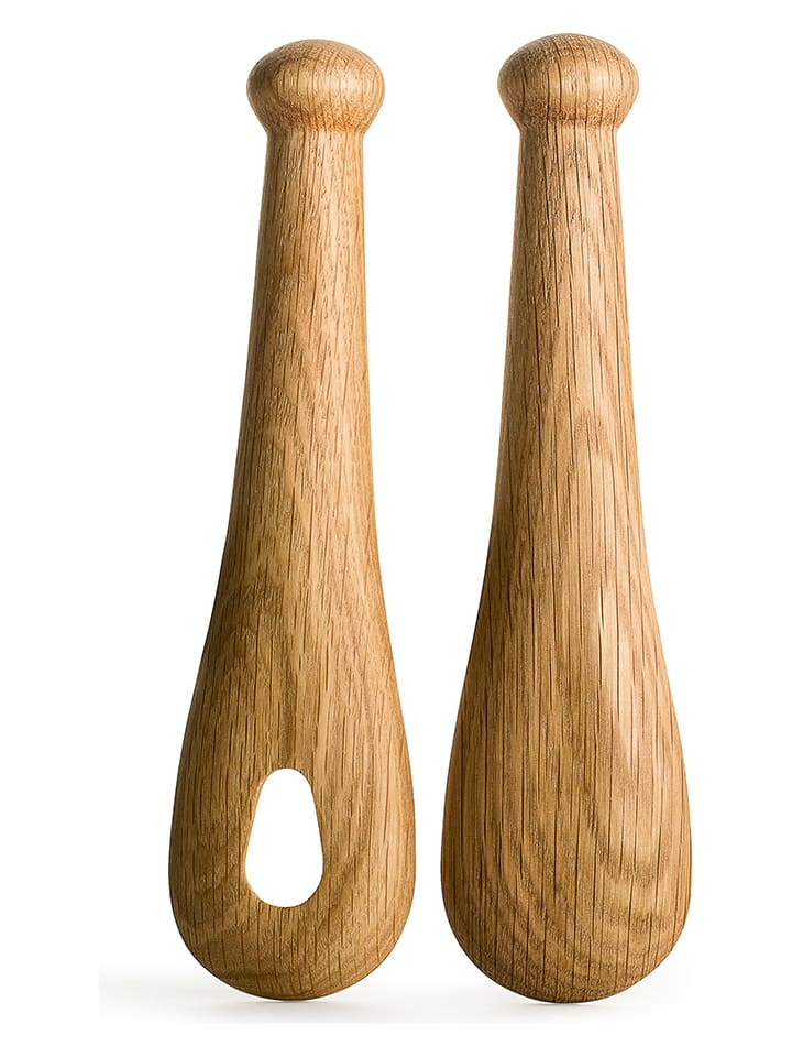 Sagaform Sztućce w kolorze jasnobrązowym do sałaty - wys. 24 cm rozmiar: onesize