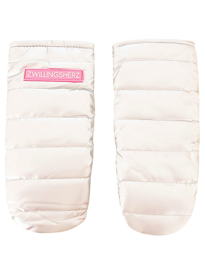 Zwillingsherz Rękawiczki w kolorze kremowym rozmiar: onesize