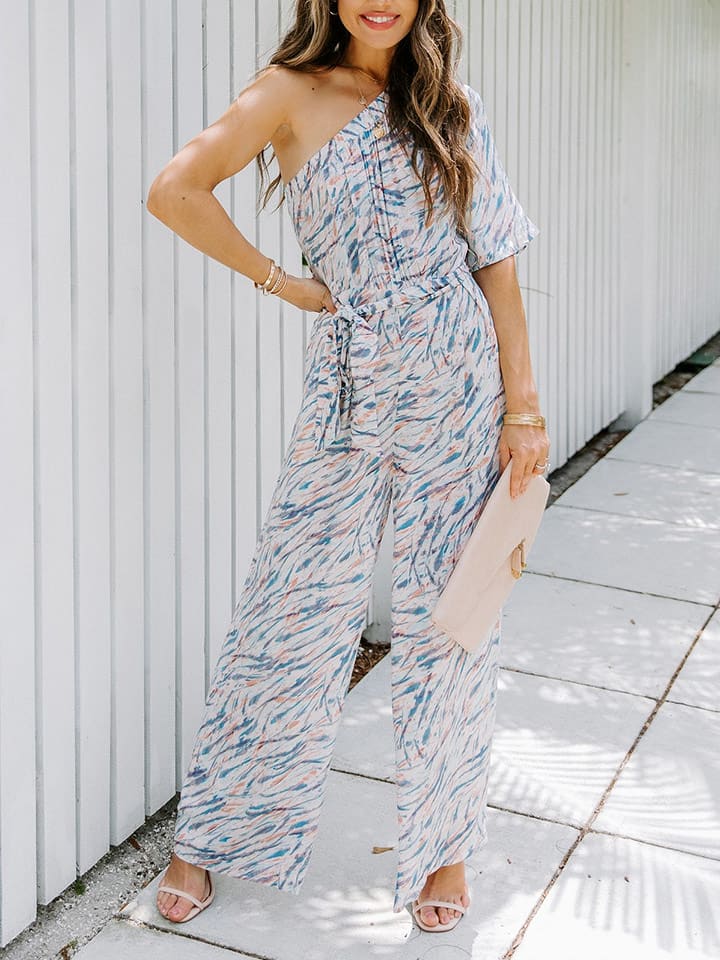 Milan Kiss Kombinezon w kolorze białym ze wzorem rozmiar: S