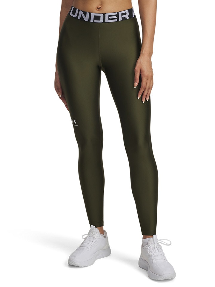 Under Armour Legginsy funkcyjne w kolorze khaki rozmiar: S