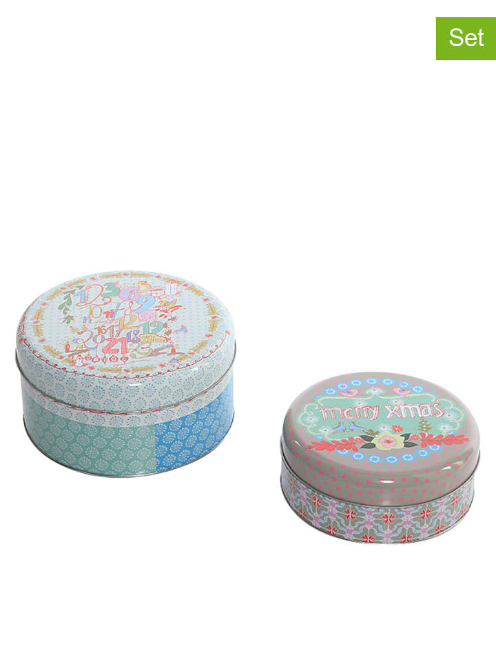 Overbeck and Friends Pojemniki spożywcze (2 szt.) z kolorowym wzorem rozmiar: onesize