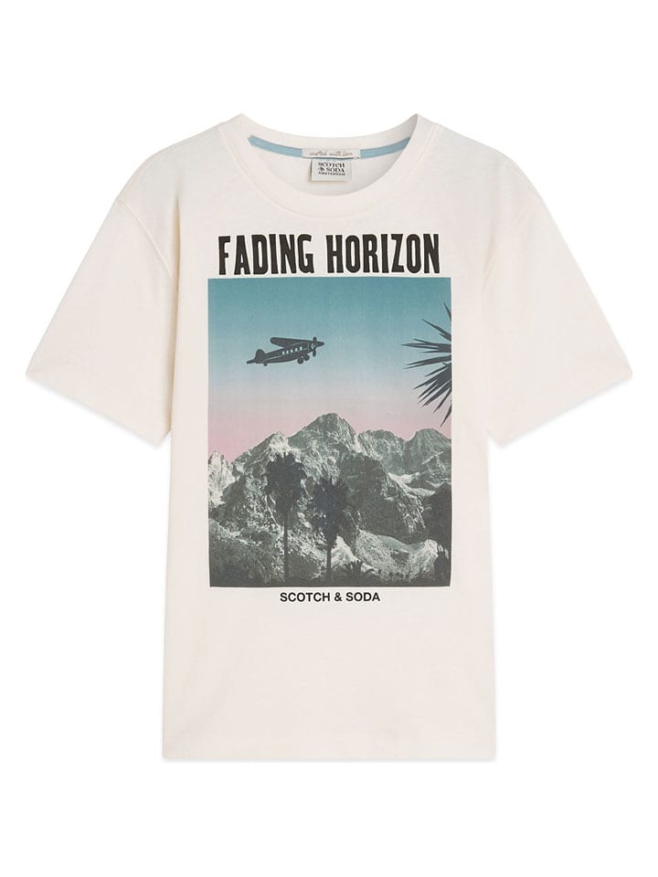 Scotch & Soda Koszulka w kolorze kremowym rozmiar: 146-158
