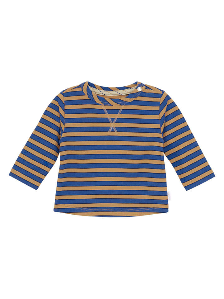 Noppies Koszulka "Spicer" w kolorze niebiesko-jasnobrązowym rozmiar: 74