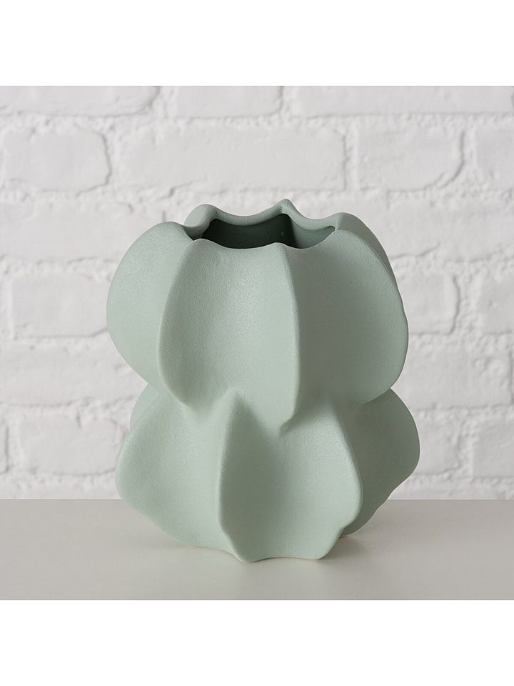 Boltze Wazon "Nima" w kolorze zielonym - wys. 17 cm rozmiar: onesize