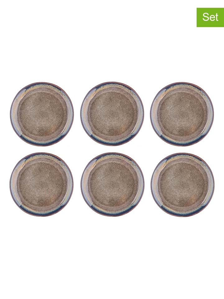 Björn Talerze obiadowe (6 szt.) "Genesis" w kolorze jasnobrązowym - Ø 27 cm rozmiar: onesize