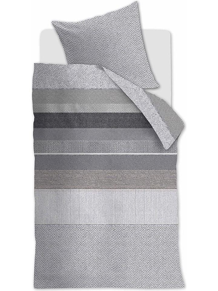 Beddinghouse Komplet pościeli satynowej "Bodhi" w kolorze szarym rozmiar: 135x200 cm