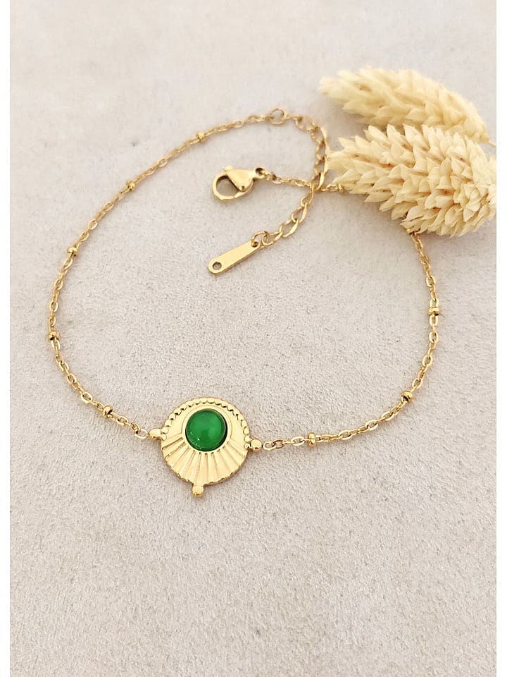 Nakkash Pozłacana bransoletka z elementami ozdobnymi rozmiar: onesize