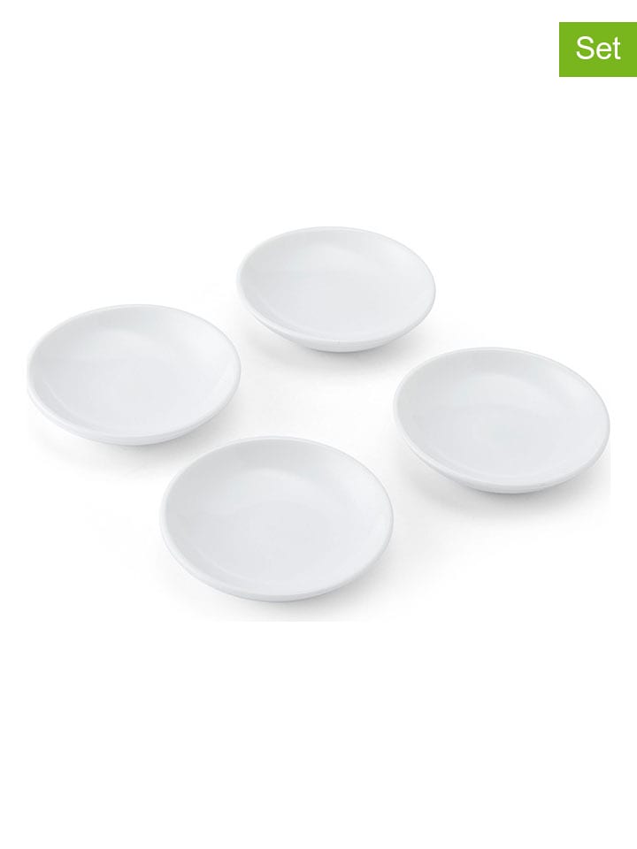 Mikasa Miseczki (4 szt.) "Chalk" w kolorze białym do dipów - Ø 9 cm rozmiar: onesize