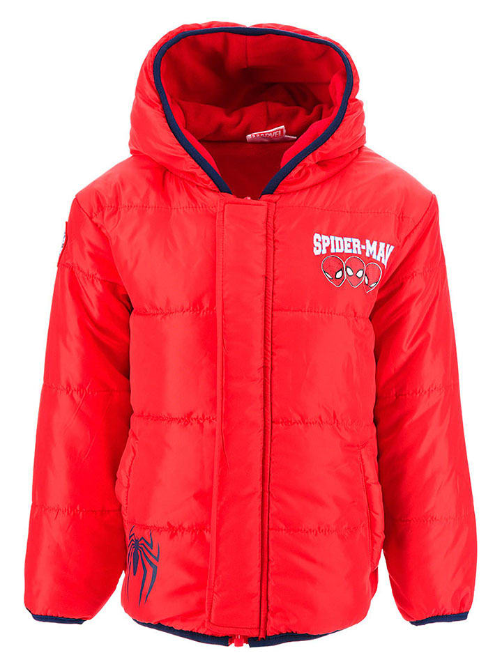 Spiderman Kurtka zimowa "Spider-Man" w kolorze czerwonym rozmiar: 98