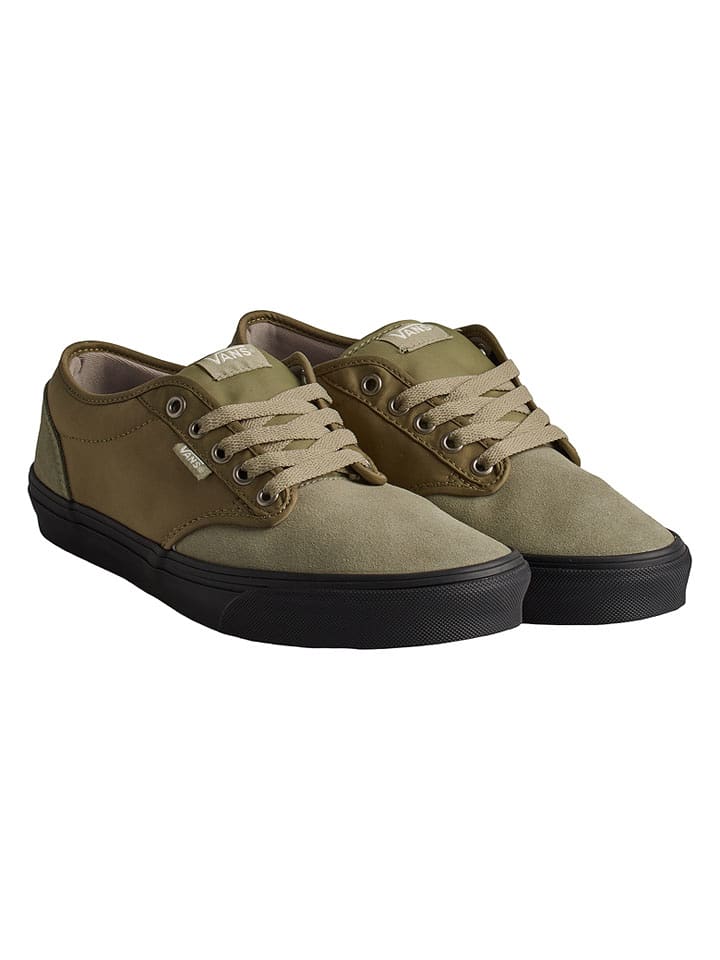 Vans Skórzane sneakersy "Atwood" w kolorze khaki rozmiar: 40