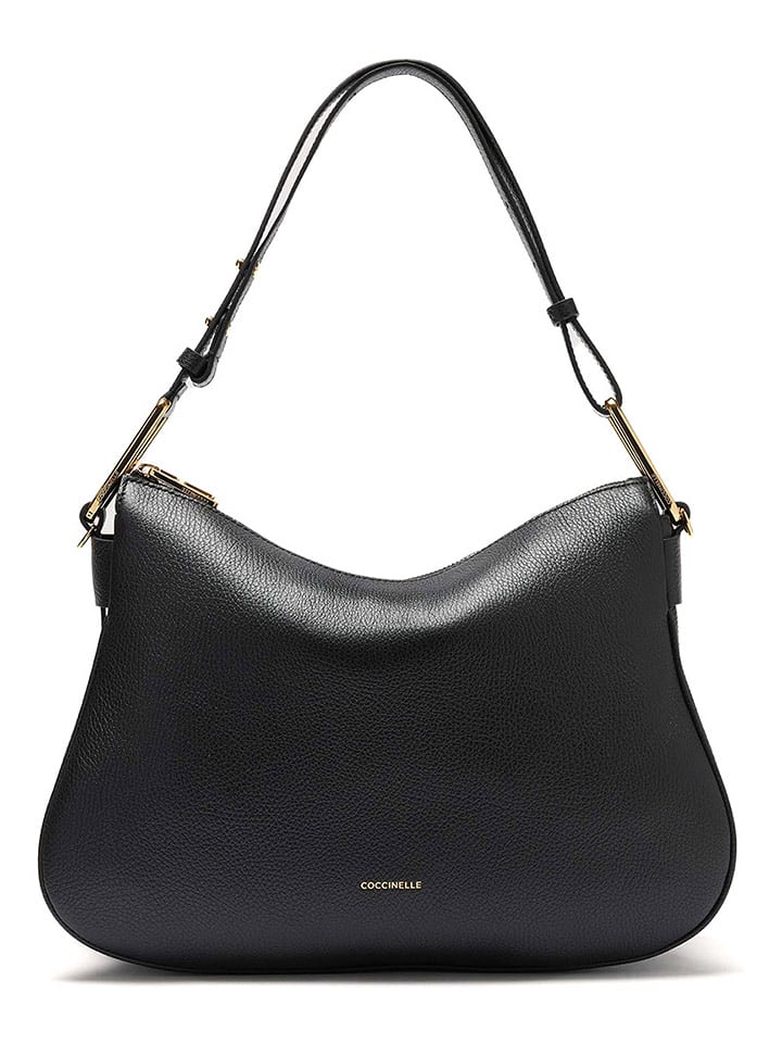 COCCINELLE Skórzana torebka w kolorze czarnym - 36 x 24 x 11 cm rozmiar: onesize