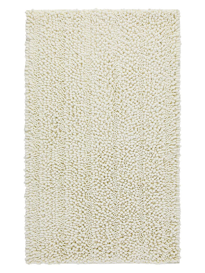 Wecon Home Dywanik łazienkowy "Basics Benno" w kolorze kremowym rozmiar: 60x100 cm