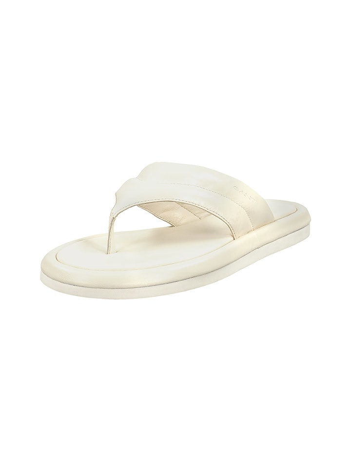 GANT Footwear Skórzane japonki "Clareha" w kolorze kremowym rozmiar: 41