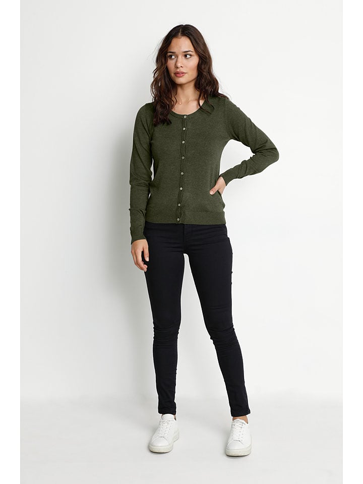 CULTURE Kardigan w kolorze khaki rozmiar: XS