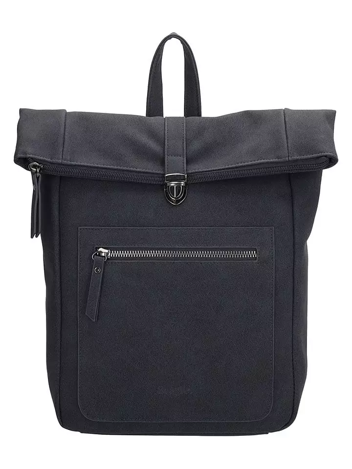 Beagles Skórzany plecak "Cambrils" w kolorze granatowym - 22 x 31,5 x 11 cm rozmiar: onesize