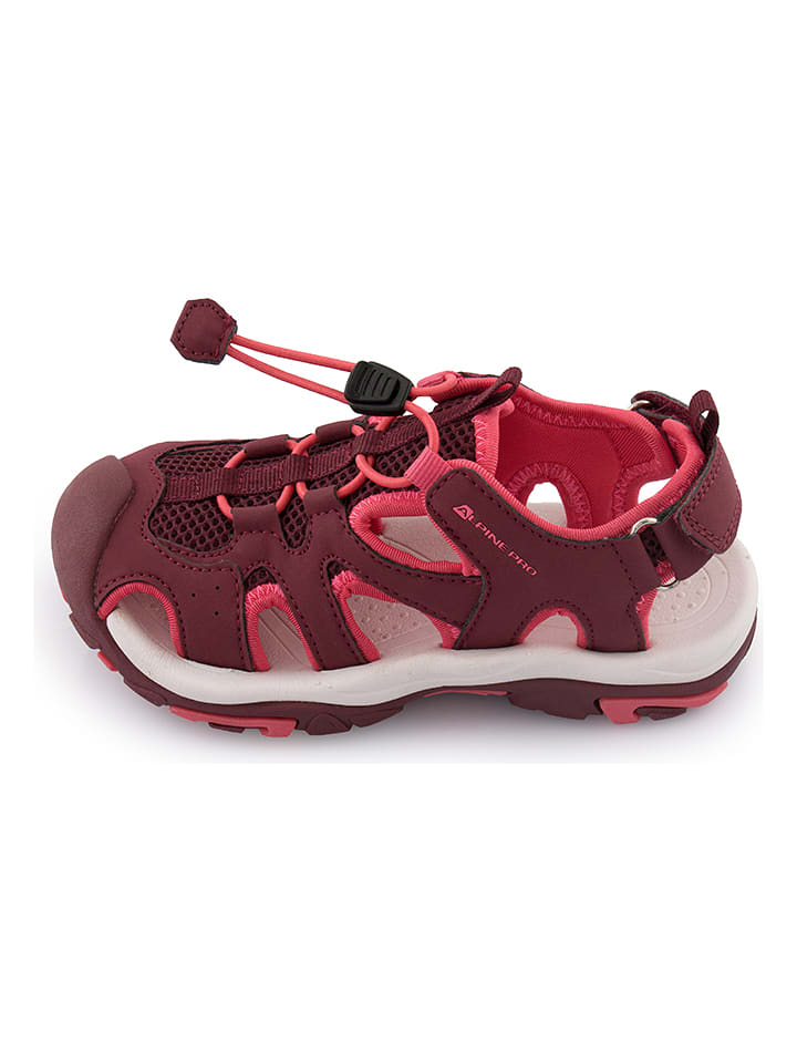 Alpine Pro Półsandały "Lamego" w kolorze bordowo-różowym rozmiar: 28