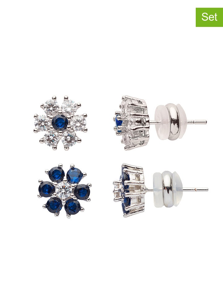 U.S. Polo Assn. Kolczyki-wkrętki (2 pary) z kryształami rozmiar: onesize