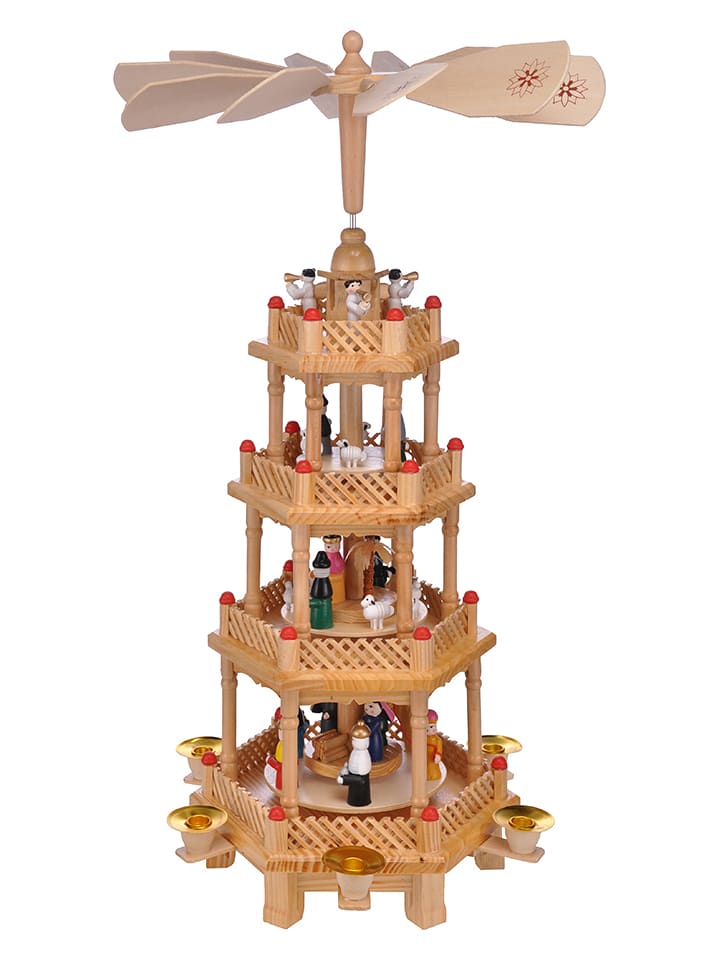 Profiline Piramida świąteczna w kolorze jasnobrązowym - 29 x 53,5 x 19 cm rozmiar: onesize