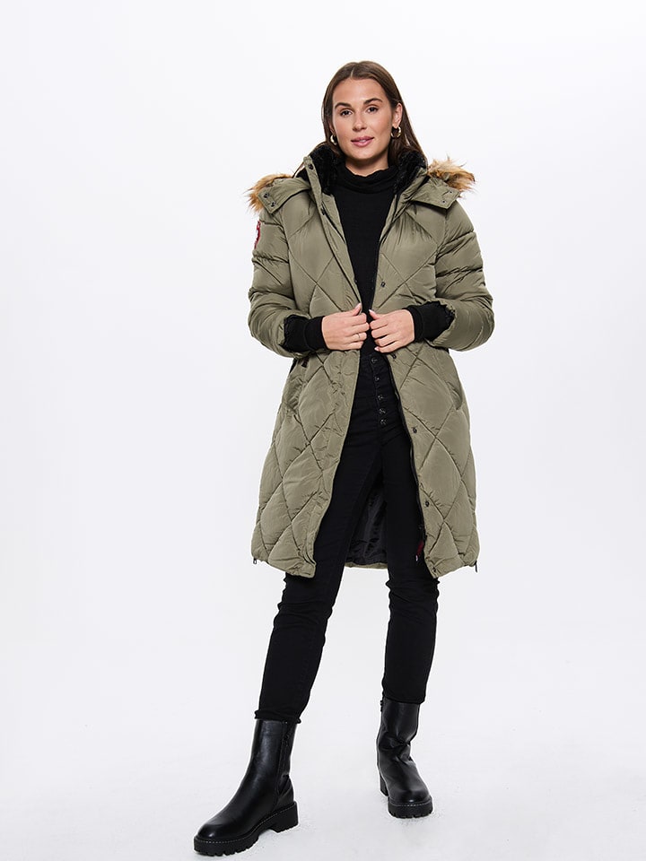 CANADA weather gear Płaszcz zimowy w kolorze khaki rozmiar: XL