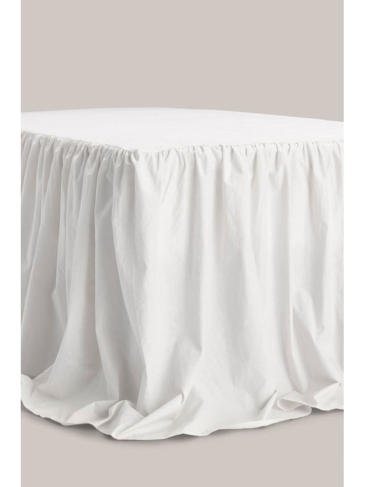 Ellos Home Falbana "Loosed" w kolorze białym na łóżko rozmiar: 140x200 cm