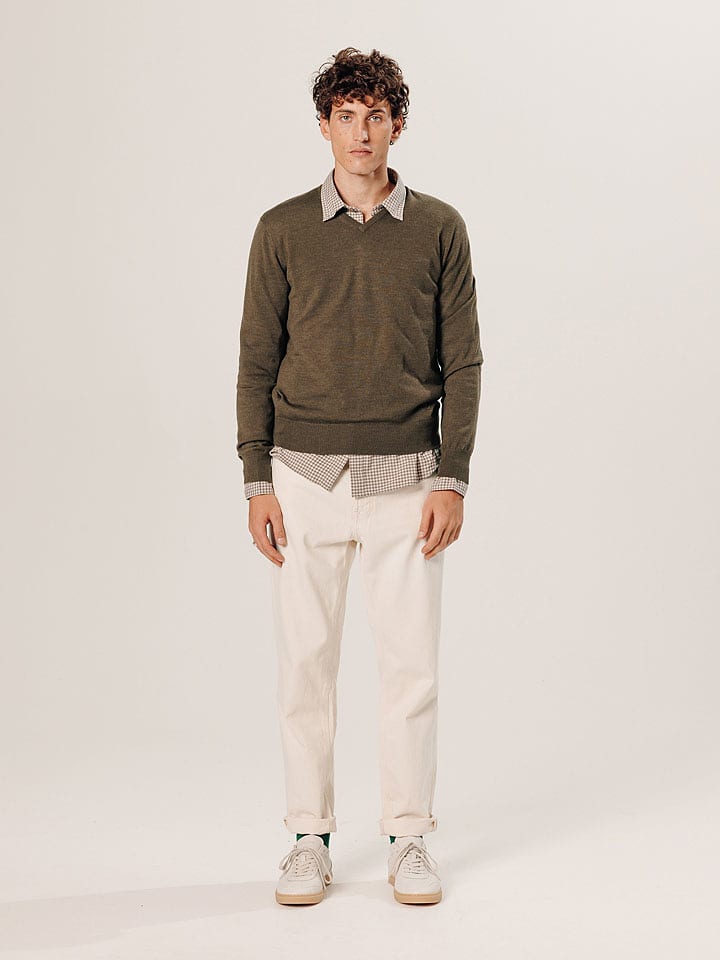 Rodier Wełniany sweter w kolorze brązowym rozmiar: XXL