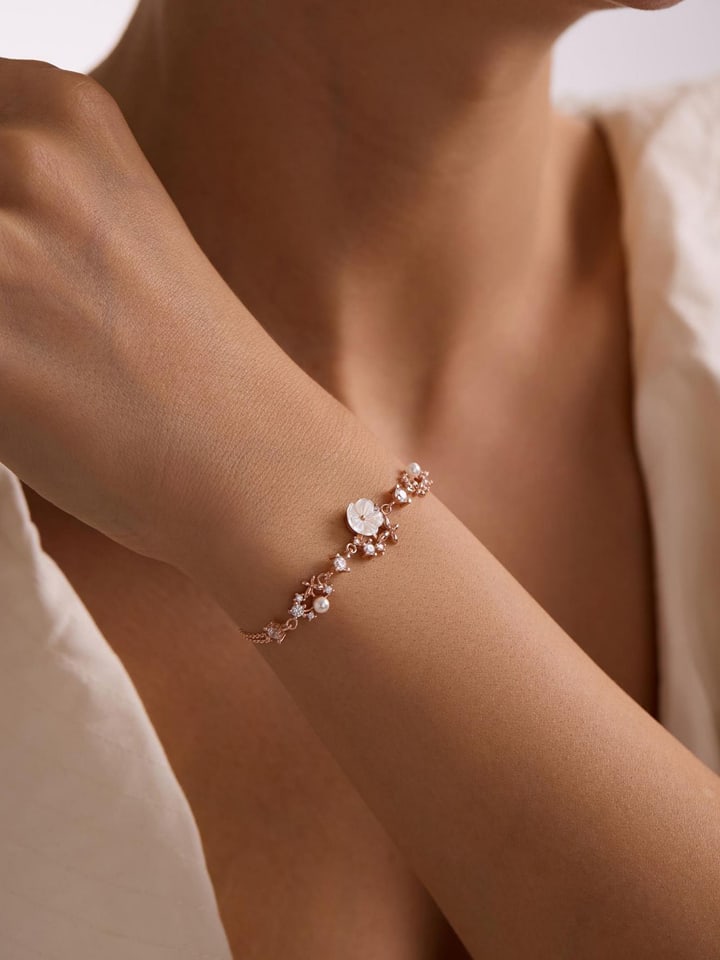 Lodie Silver Srebrna bransoletka z elementami ozdobnymi rozmiar: onesize