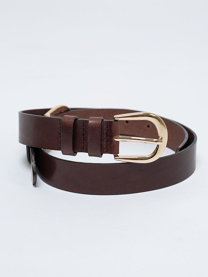 BIG STAR Skórzany pasek w kolorze brązowym rozmiar: L