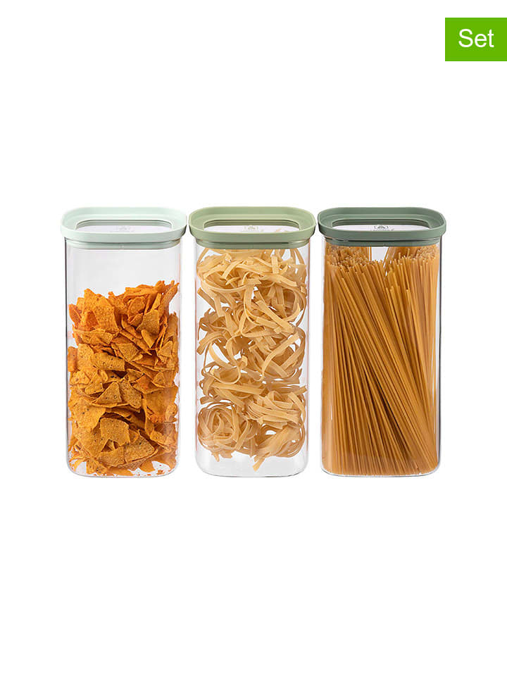 Laguiole Pojemniki (3 szt.) w kolorze zielonym rozmiar: onesize