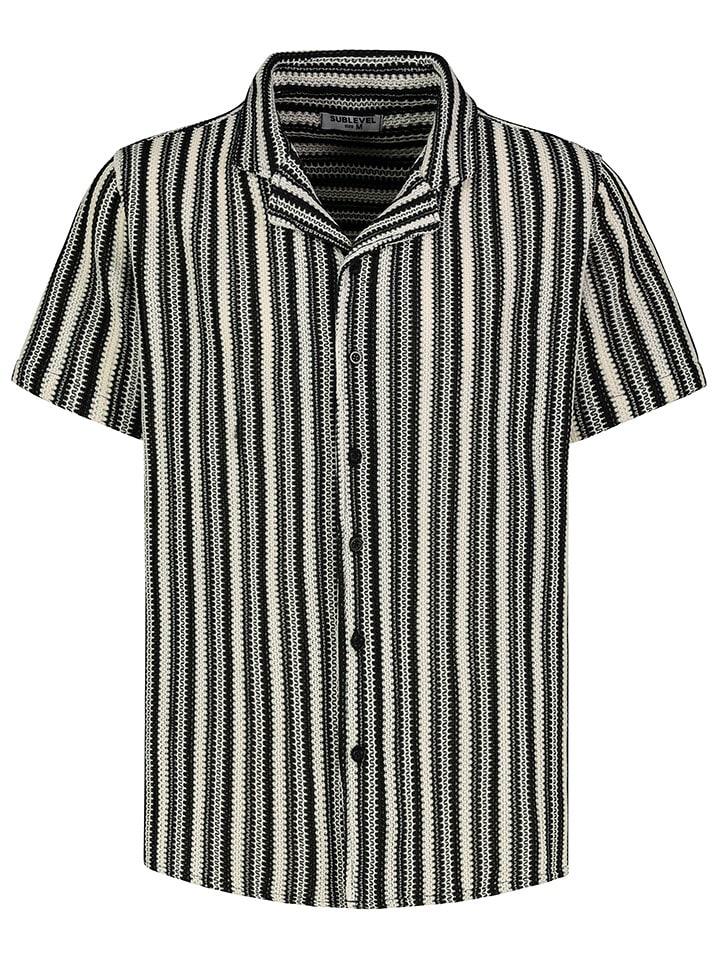 Sublevel Koszula - Regular fit - w kolorze czarno-białym rozmiar: M