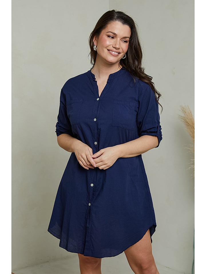 Curvy Lady Sukienka w kolorze granatowym rozmiar: 44/46