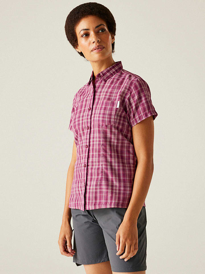 Regatta Koszula funkcyjna "Mindano VIII" w kolorze fioletowym rozmiar: 52