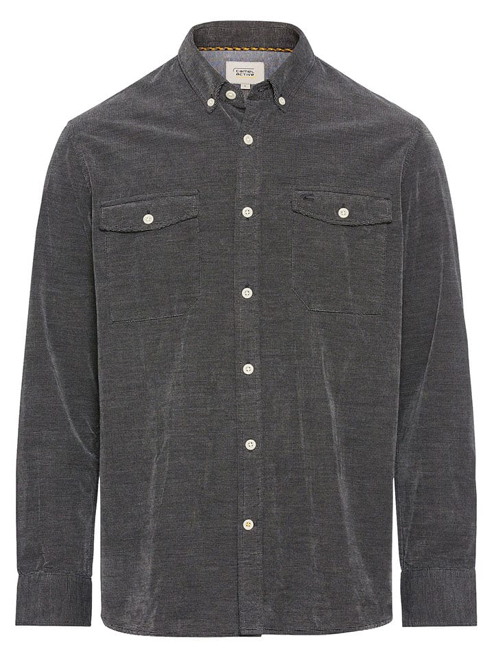 Camel Active Koszula w kolorze szarym rozmiar: 4XL