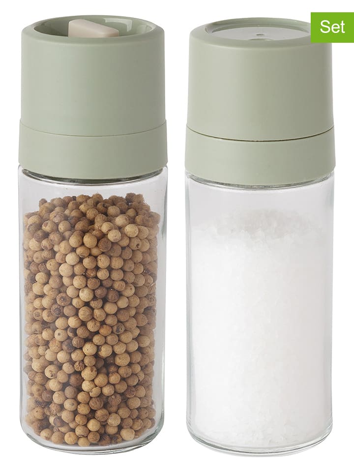 BergHOFF Młynki (2 szt.) w kolorze zielonym do soli i pieprzu - wys. 15,2 cm rozmiar: onesize